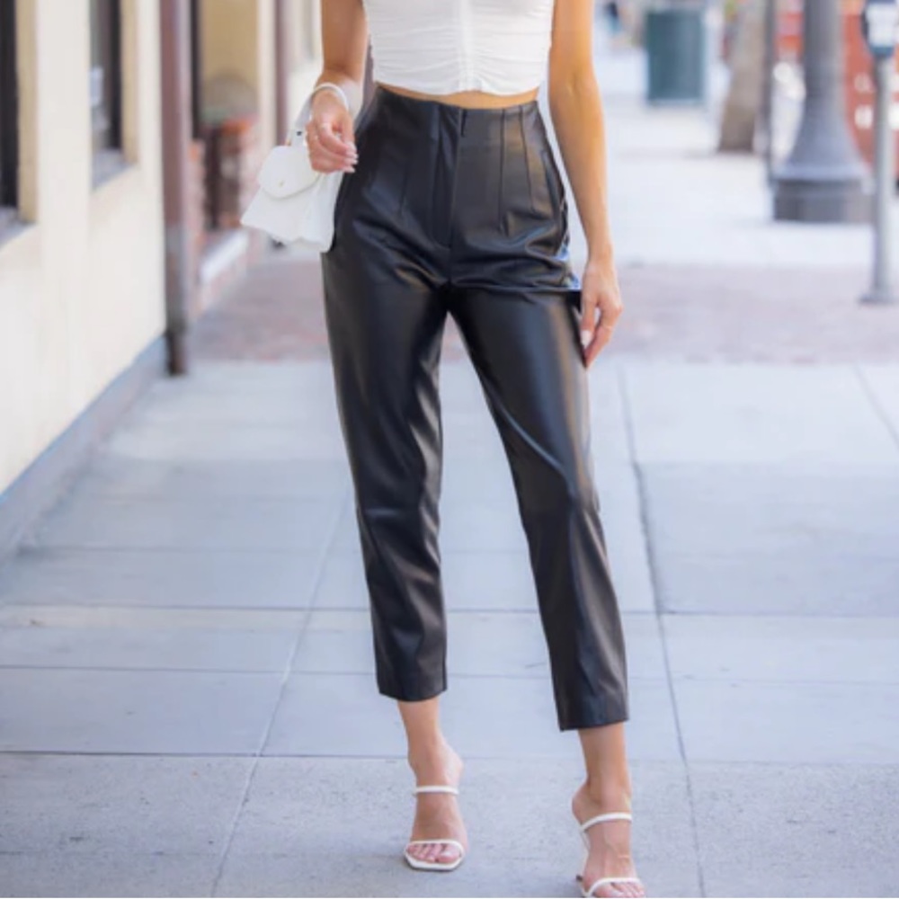 NWOT TIMING faux leather pants